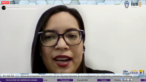 Mundo Forense, invitada: Mtra. Vida E. Gómez Asturias, tema: «Intervención de las ciencias forenses en la investigación de violaciones a Derechos Humanos»