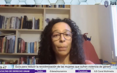 Mtra. Victoria Pascula Cortés, quien nos habla sobre «Guía de buenas prácticas para reducir la revictimización de las mujeres que sufren violencia de género»