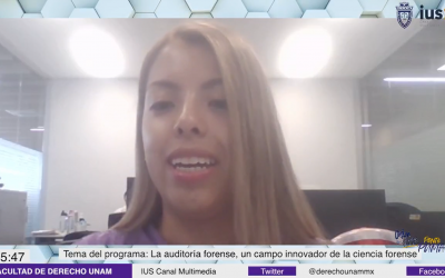 Científica Forense Sofía Michelle Moreno Parker, quien nos habla sobre «La auditoría forense, un campo innovador de la ciencia forense»