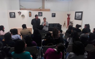El taller de teatro de la Facultad de Medicina se presentó hoy en el Aula de Escena de Crimen con la obra Fuera de Foco