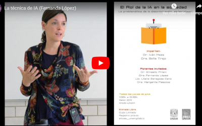 Conferencia: La técnica de IA, por la Dra. Fernanda López Escobedo