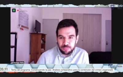 Mundo Forense, invitado: Dr. Rodrigo Peña González, tema: “Construyendo la paz. Análisis comparativo para la contención del crimen organizado”