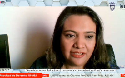 Mundo Forense. Invitada:  Roxana Enríquez Farias, tema: Aplicaciones forenses para la búsqueda e identificación de personas