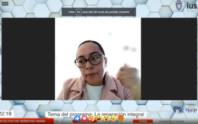 Mundo Forense, invitada: Leticia Ramírez Bravo, tema: «Reparación integral».