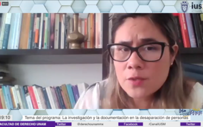Mundo Forense, invitada: Mtra. Gabriela Flores Mendoza, tema: «El análisis de contexto en la investigación y documentación de la desaparición de personas»