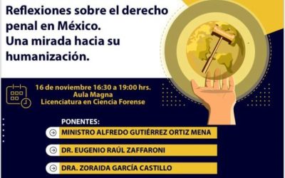 Invitación al Seminario Homenaje póstumo al Dr. Carlos María Córdova. «Reflexiones sobre el derecho penal en México. Una mirada hacia su humanización»