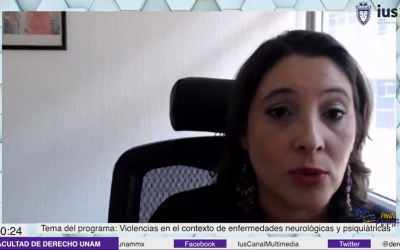 MF, invitada: Dra. Alejandra Sánchez Guzmán, tema: «Violencias en el contexto de enfermedades neurológicas y psiquiátricas»