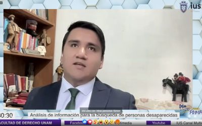 MF. Invitado C.F. Josué Emmanuel Romero García, tema: «Análisis de información para la búsqueda de personas desaparecidas».