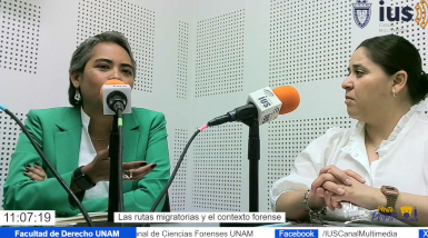 MF, invitada: Dra. Luisa Gabriela Morales Vega, tema: “Las rutas migratorias y el contexto forense”