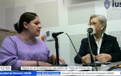 MF: Invitada: Dra. María Eugenia Morales Aceña, Tema: “Retos en la investigación del delito de Trata de Personas”.