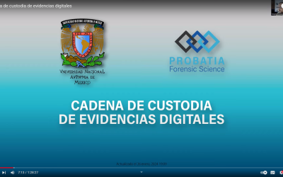 Cadena de custodia de evidencias digitales, Alejandro Maestre