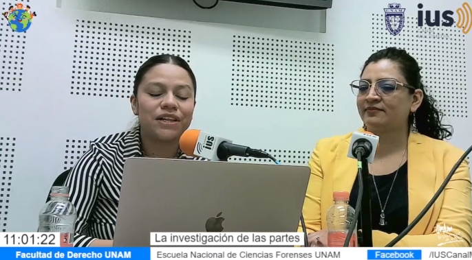 MF, Invitada: Jesica Cortés Espitia, tema: La investigación de las partes.