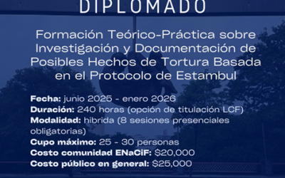 Diplomado en formación teórico-práctica sobre investigación y documentación de posibles hechos de tortura basada en el Protocolo de Estambul