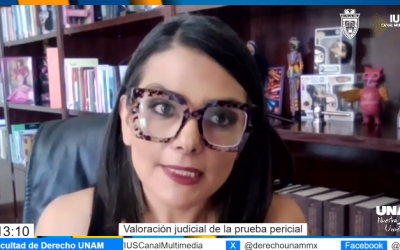 MF, invitada: Magda. Enriqueta Velasco Sánchez, tema: Valoración judicial de la prueba pericial.