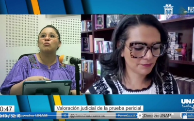 MF, invitada: Magda. Enriqueta Velasco Sánchez, tema: «Valoración judicial de la prueba pericial»